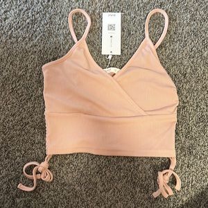 romwe cross chest tank